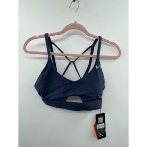 NWT TLF Apparel Cross Over Bralette Bra Women's Large Blue Activewear Sports